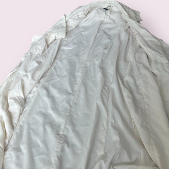 Women’s White House Black Market Cream Long Blazer Vest Duster Size Small - Picture 13 of 13